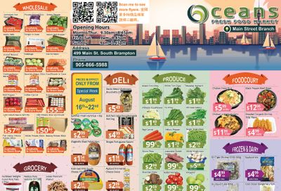 Oceans Fresh Food Market (Main St., Brampton) Flyer August 16 to 22