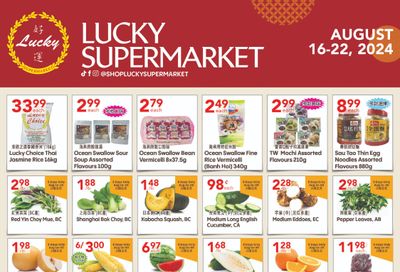 Lucky Supermarket (Calgary) Flyer August 16 to 22