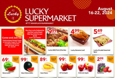 Lucky Supermarket (Surrey) Flyer August 16 to 22