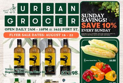 Urban Grocer Flyer August 16 to 22