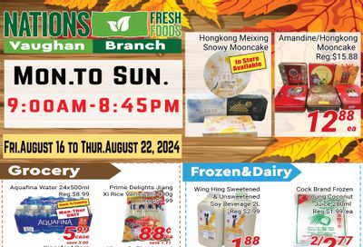 Nations Fresh Foods (Vaughan) Flyer August 16 to 22