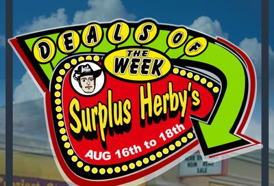 Surplus Herby's Flyer August 16 to 18