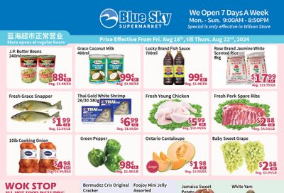 Blue Sky Supermarket (North York) Flyer August 16 to 22