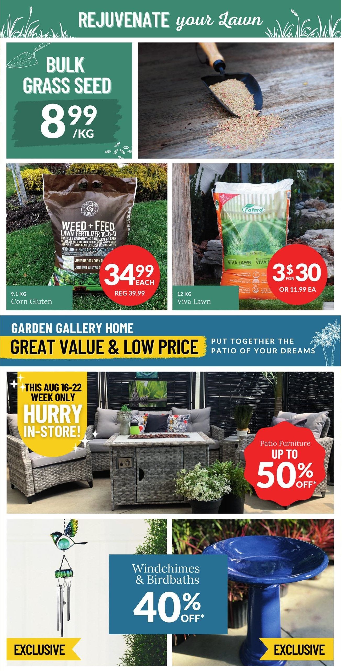 Lakeside Garden Gallery Flyer August 16 to 22