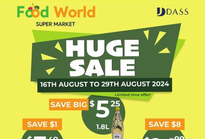 Food World Supermarket Flyer August 16 to 29