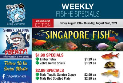 Big Al's (Mississauga) Weekly Specials August 16 to 22