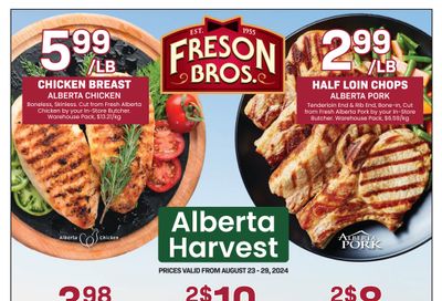 Freson Bros. Flyer August 23 to 29