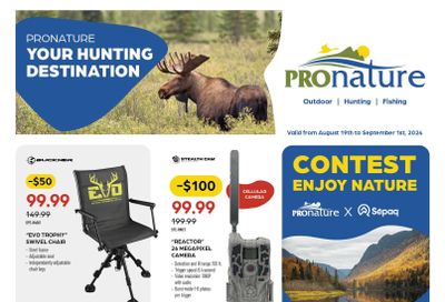 Pronature Flyer August 19 to September 1