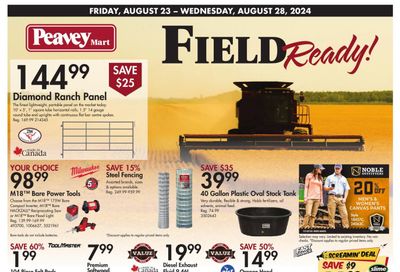 Peavey Mart Flyer August 23 to 28