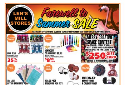 Len's Mill Stores Flyer August 19 to September 1