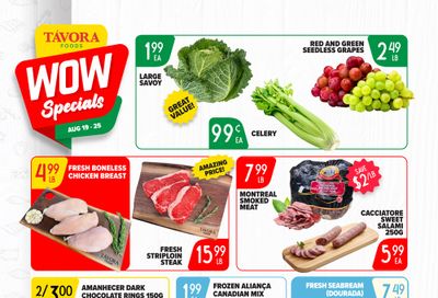 Tavora Foods Flyer August 19 to 25