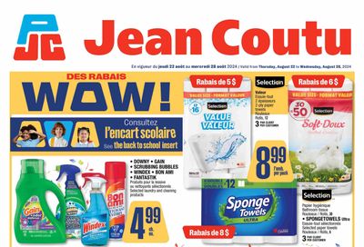 Jean Coutu (QC) Flyer August 22 to 28