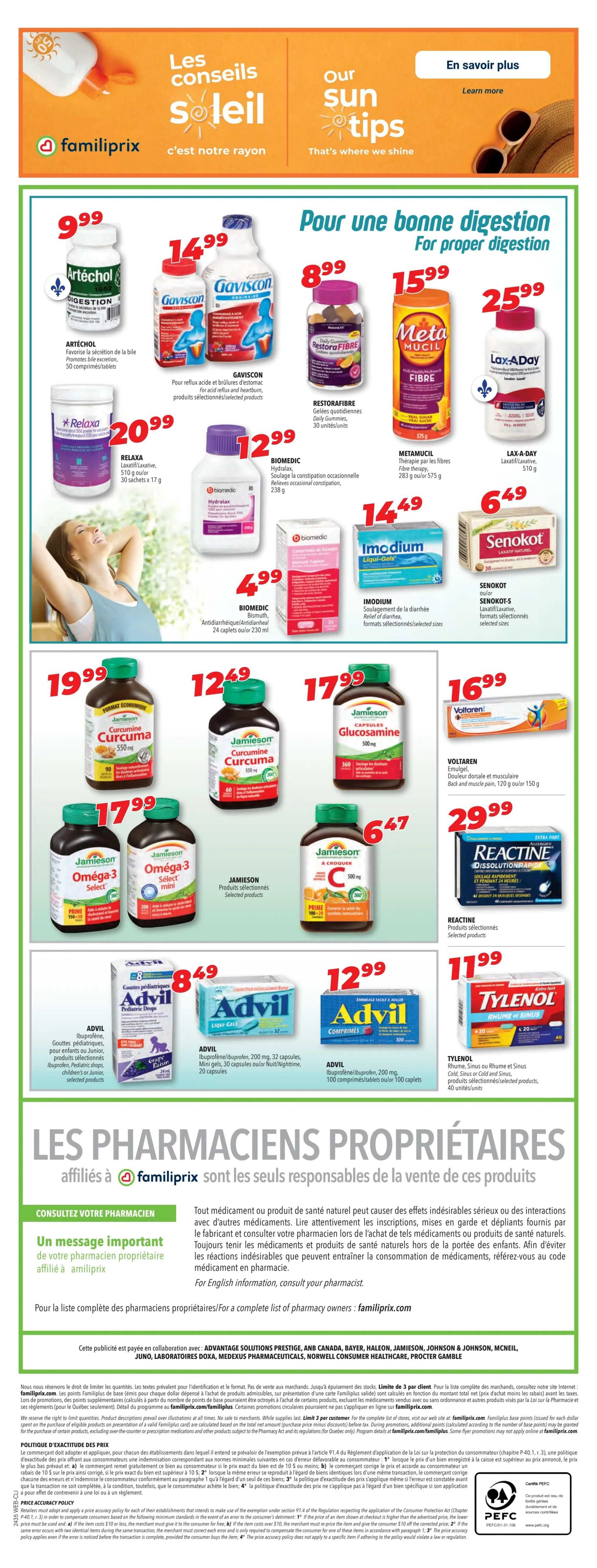 Familiprix Clinique Flyer August 22 to 28