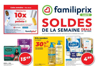 Familiprix Sante Flyer August 22 to 28