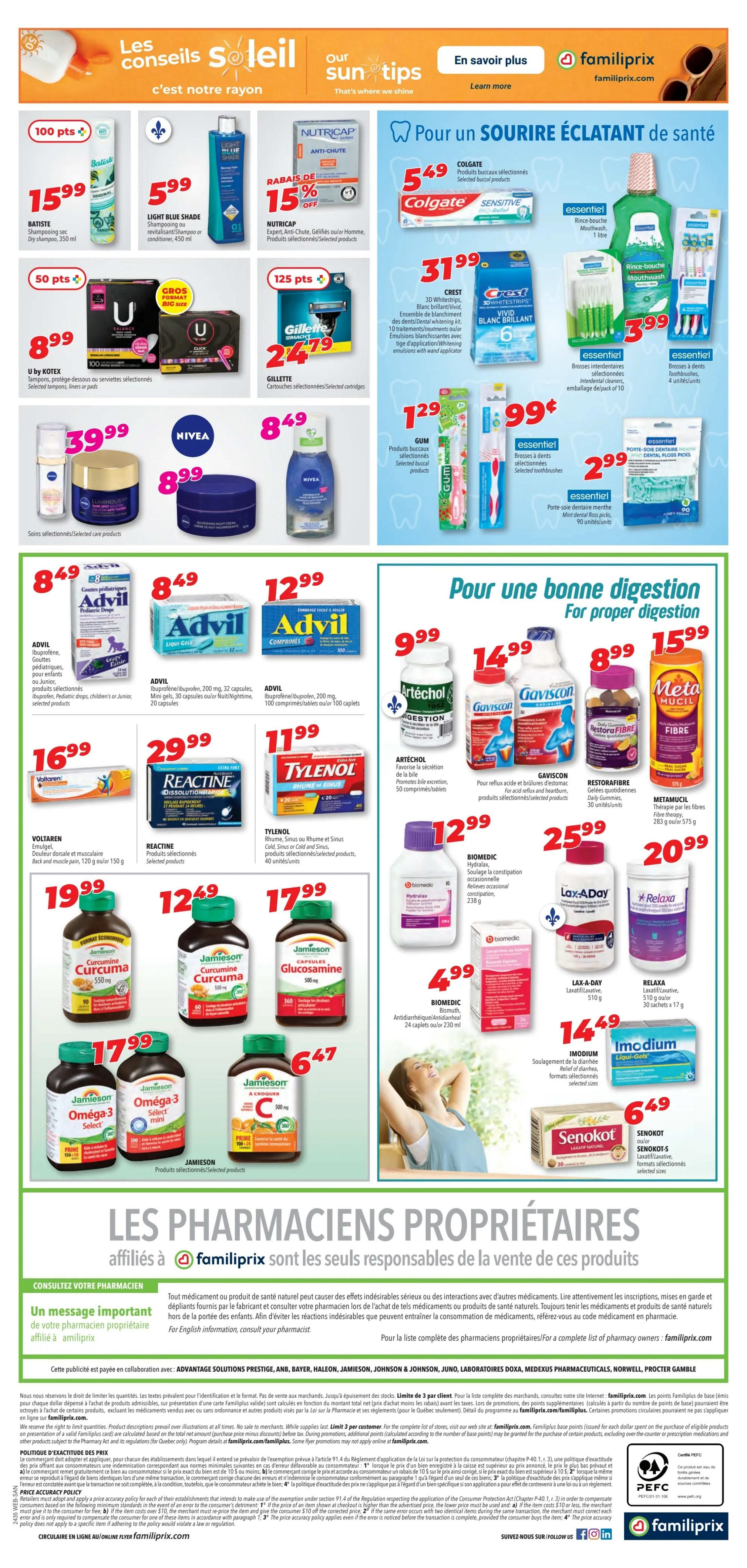Familiprix Sante Flyer August 22 to 28
