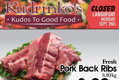 Kudrinko's Flyer August 20 to September 1