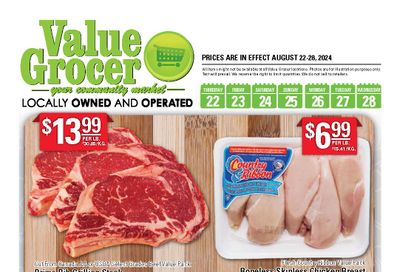 Value Grocer Flyer August 22 to 28