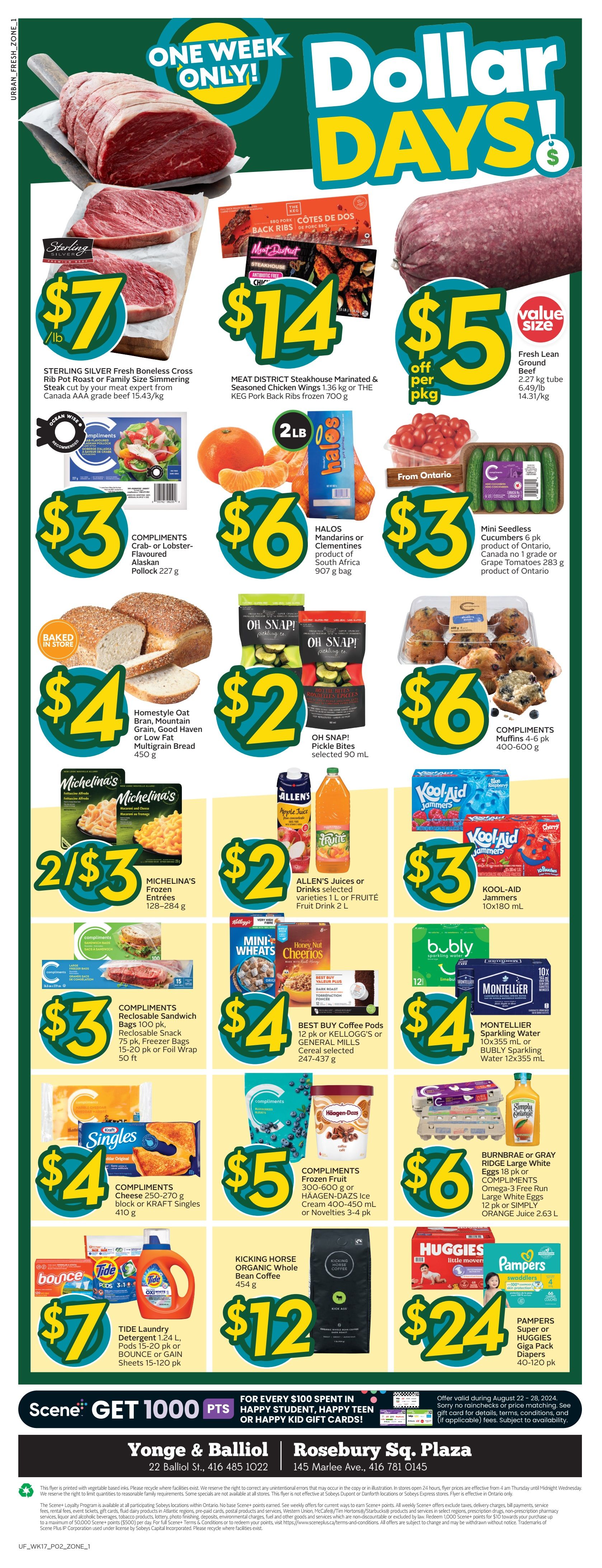 Sobeys Urban Fresh Flyer August 22 to 28