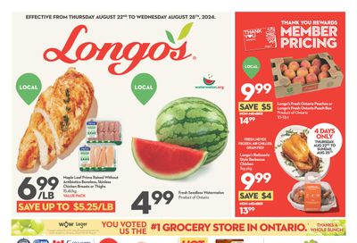 Longo's Flyer August 22 to 28