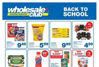 Wholesale Club (Atlantic) Back To School Flyer August 22 to September 18