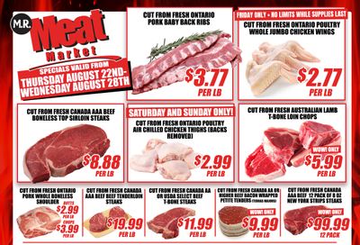 M.R. Meat Market Flyer August 22 to 28