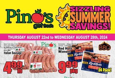 Pino's Flyer August 22 to 28