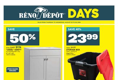 Reno Depot Flyer August 22 to 28