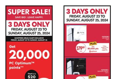 Shoppers Drug Mart (ON) Flyer August 24 to 29