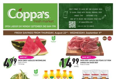 Coppa's Fresh Market Flyer August 22 to September 4