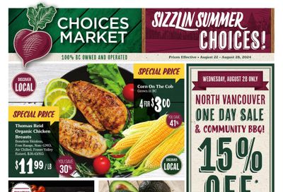 Choices Market Flyer August 22 to 28