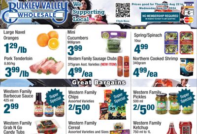 Bulkley Valley Wholesale Flyer August 22 to 28