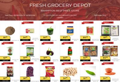 Fresh Grocery Depot Flyer August 22 to 28