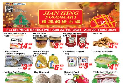 Jian Hing Foodmart (Scarborough) Flyer August 23 to 29