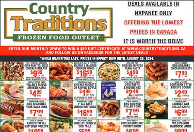 Country Traditions Flyer August 22 to 29