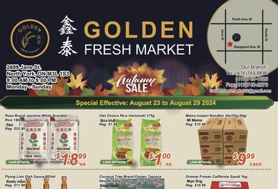 Golden Fresh Market Flyer August 23 to 29