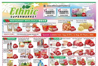 Ethnic Supermarket (Guelph) Flyer August 23 to 29