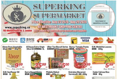 Superking Supermarket (London) Flyer August 23 to 29