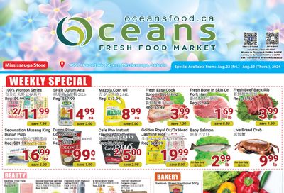 Oceans Fresh Food Market (Mississauga) Flyer August 23 to 29