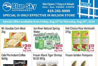 Blue Sky Supermarket (North York) Flyer August 23 to 29