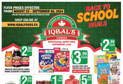 Iqbal Foods Flyer August 23 to September 5