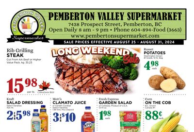 Pemberton Valley Supermarket Flyer August 25 to 31