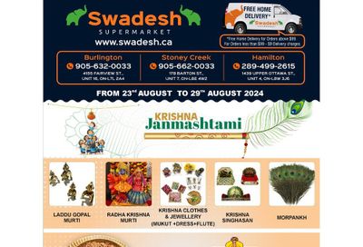 Swadesh Supermarket Flyer August 23 to 29