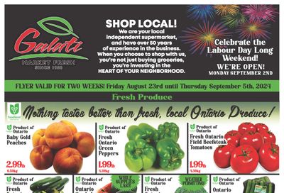 Galati Market Fresh Flyer August 23 to September 5