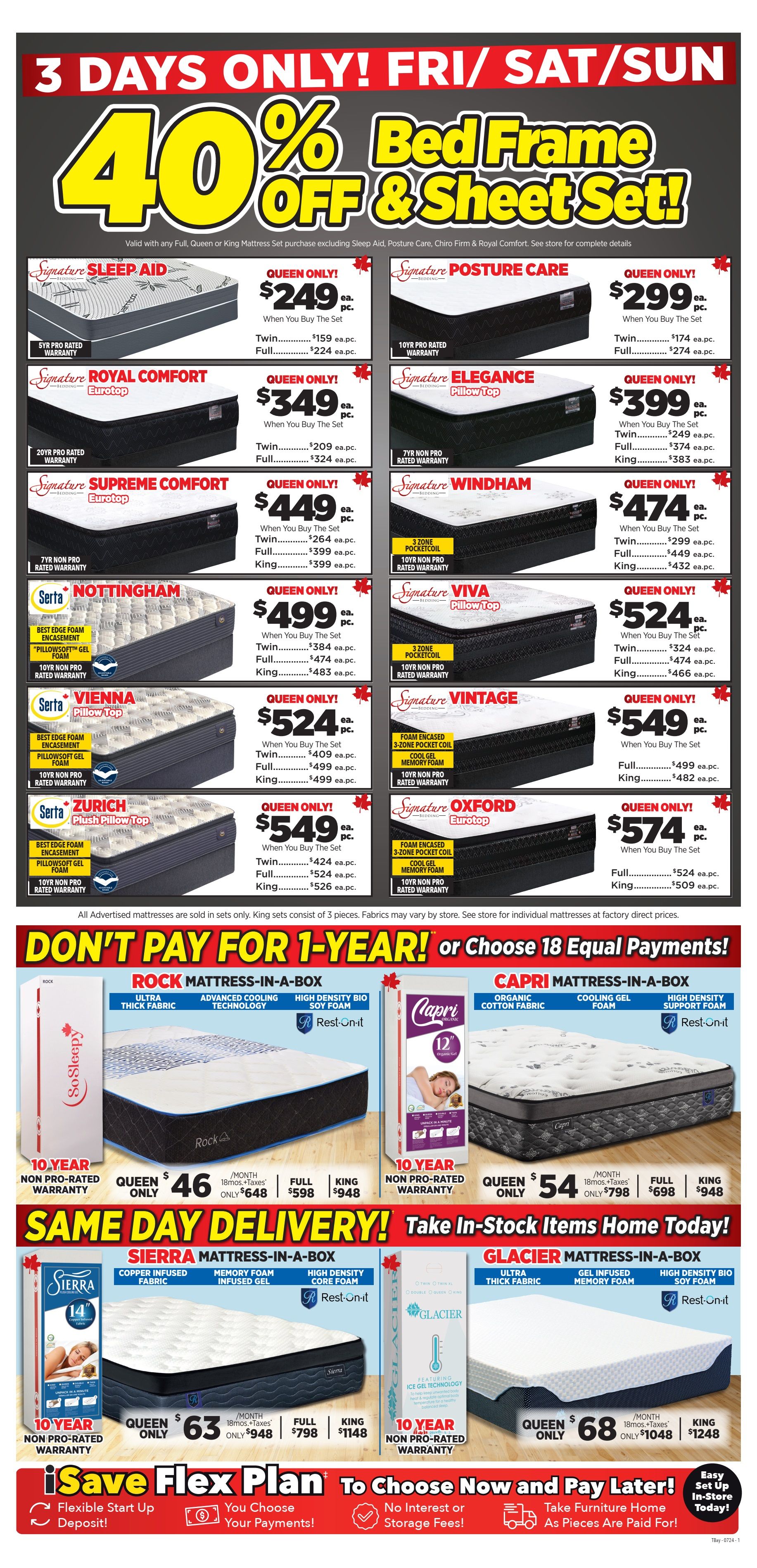 Surplus Furniture & Mattress Warehouse (Thunder Bay) Flyer August 26 to September 1