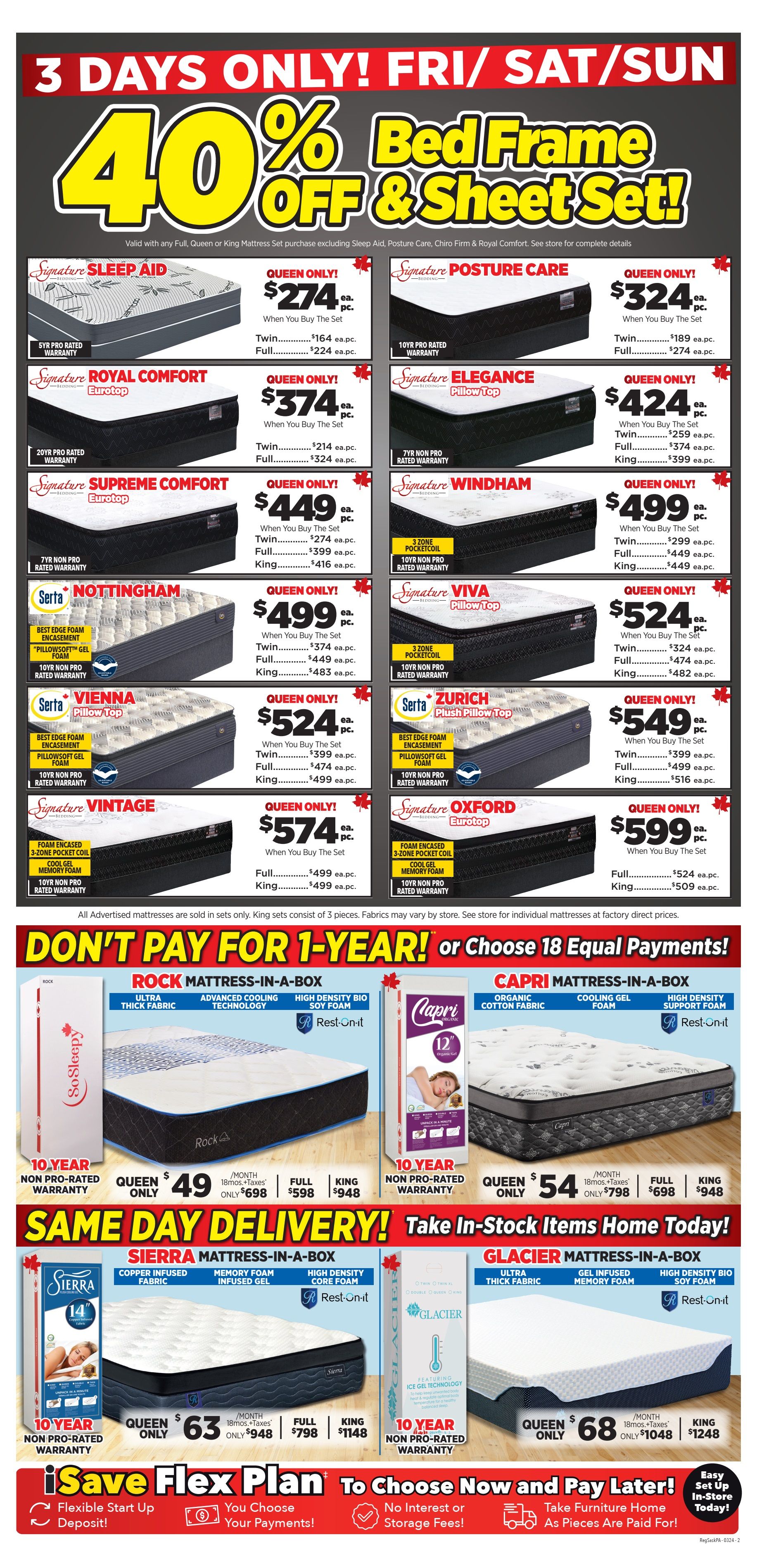 Surplus Furniture & Mattress Warehouse (Saskatoon) Flyer August 26 to September 1