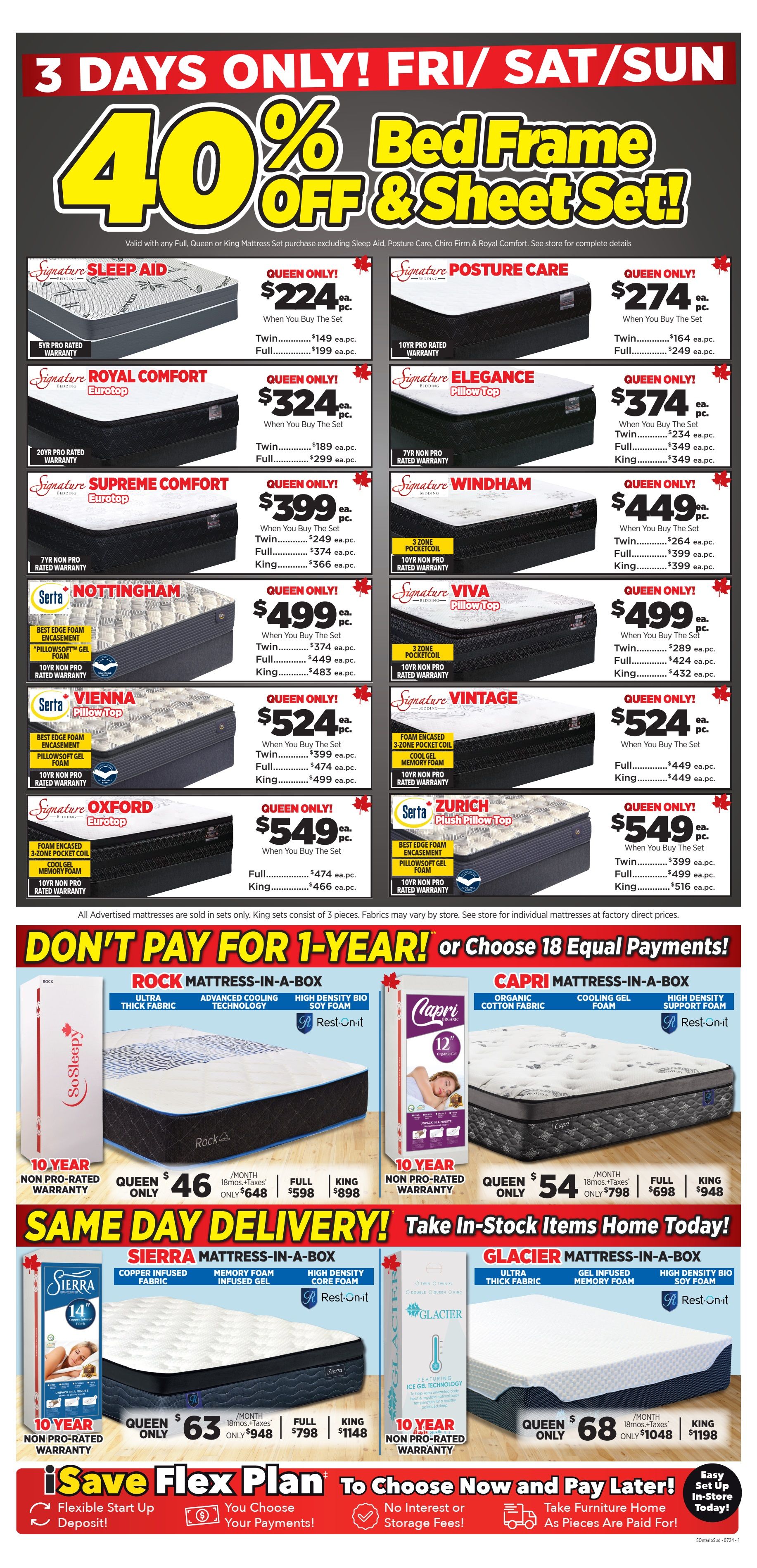 Surplus Furniture & Mattress Warehouse (Ottawa) Flyer August 26 to September 1