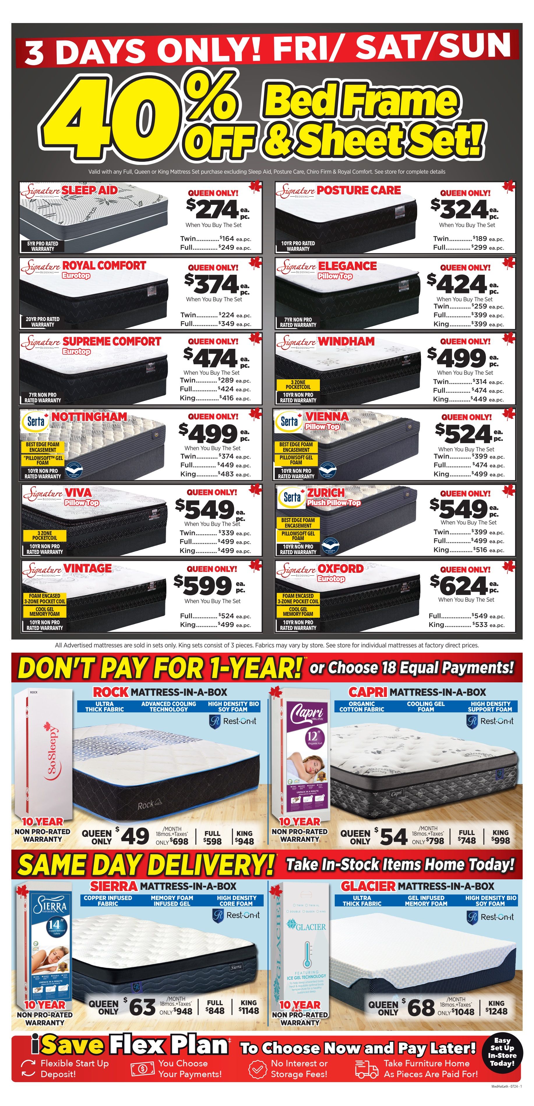 Surplus Furniture & Mattress Warehouse (Medicine Hat, Lethbridge) Flyer August 26 to September 1