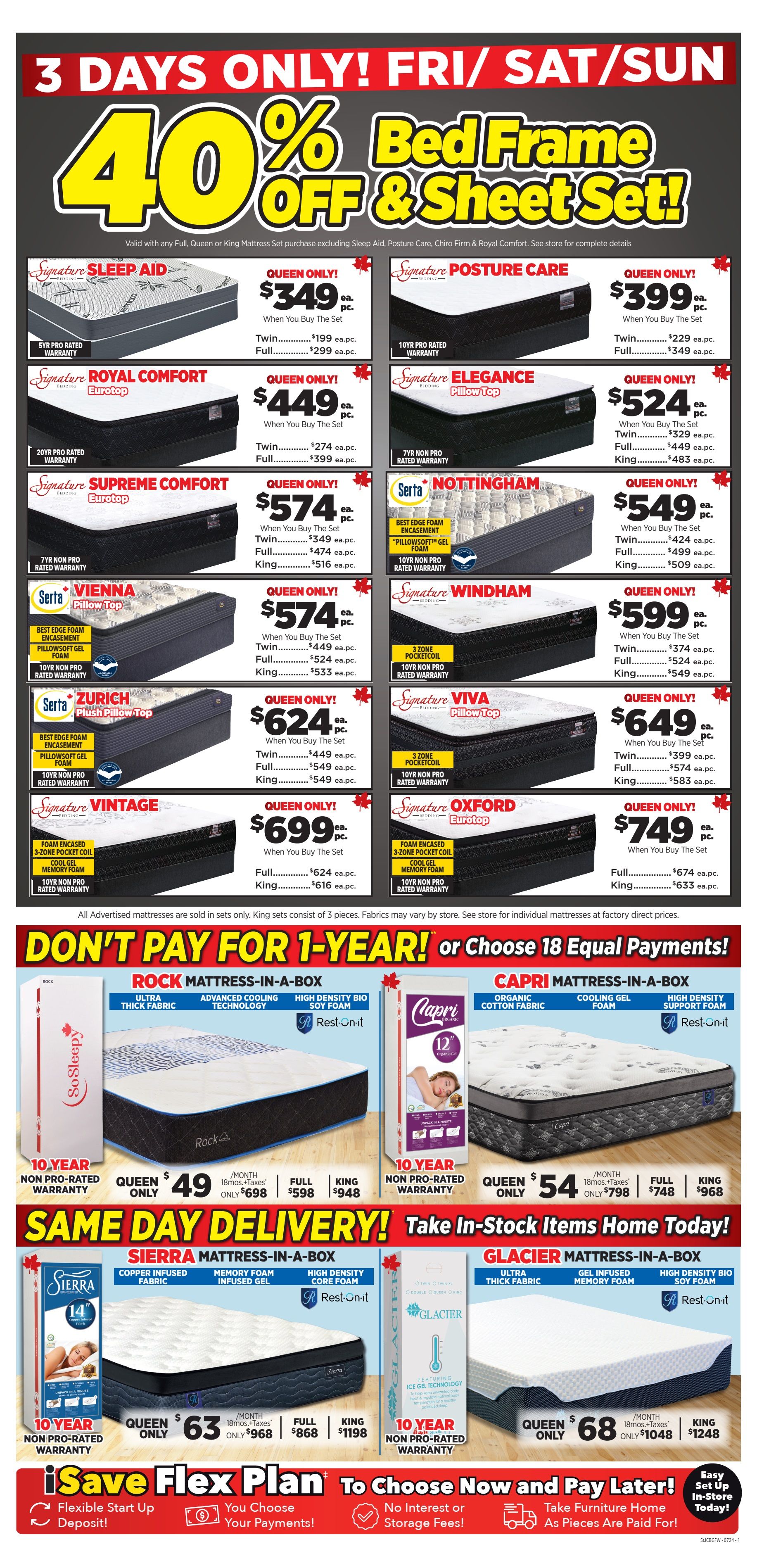 Surplus Furniture & Mattress Warehouse (Corner Brook) Flyer August 26 to September 1