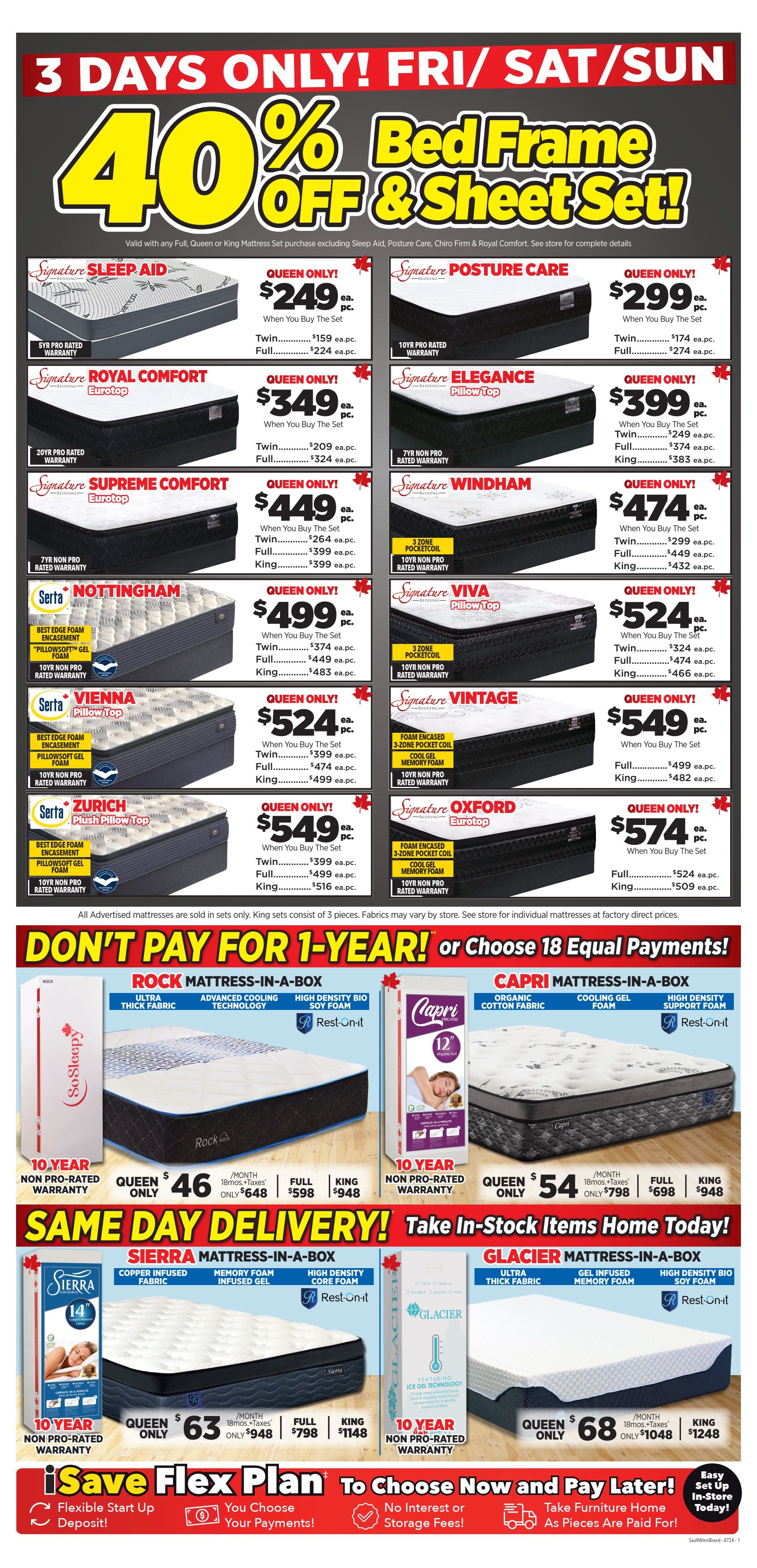 Surplus Furniture & Mattress Warehouse (Brandon) Flyer August 26 to September 1