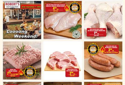 Robert's Fresh and Boxed Meats Flyer August 26 to September 2